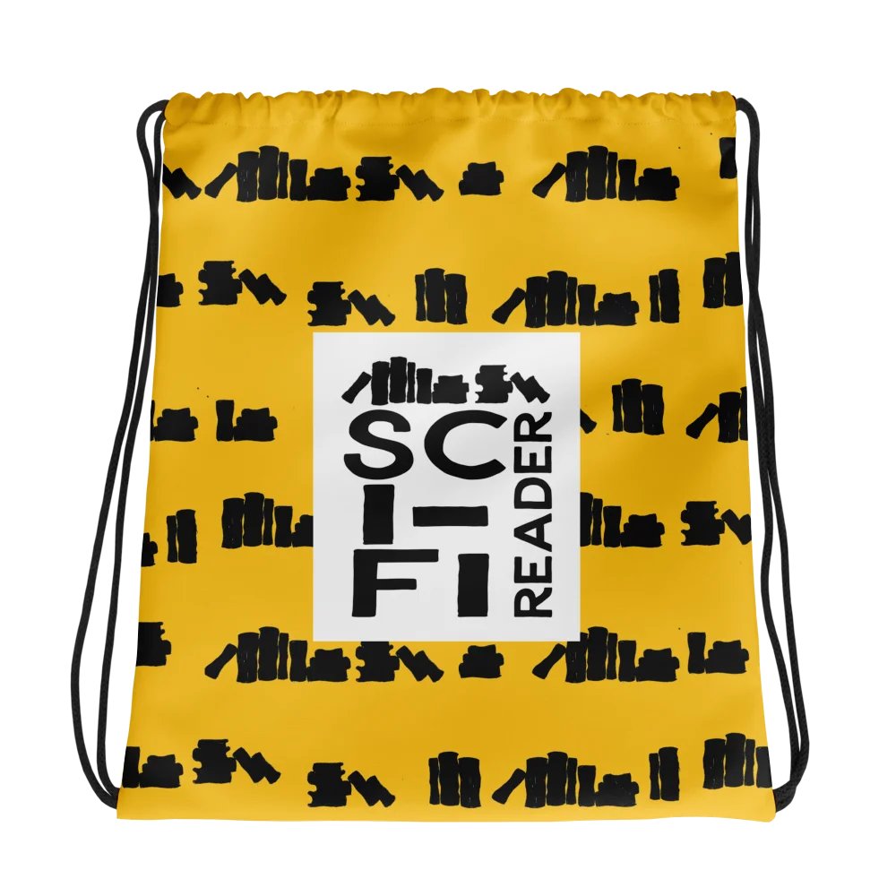 Sci-Fi Reader Drawstring Bag product image (1)