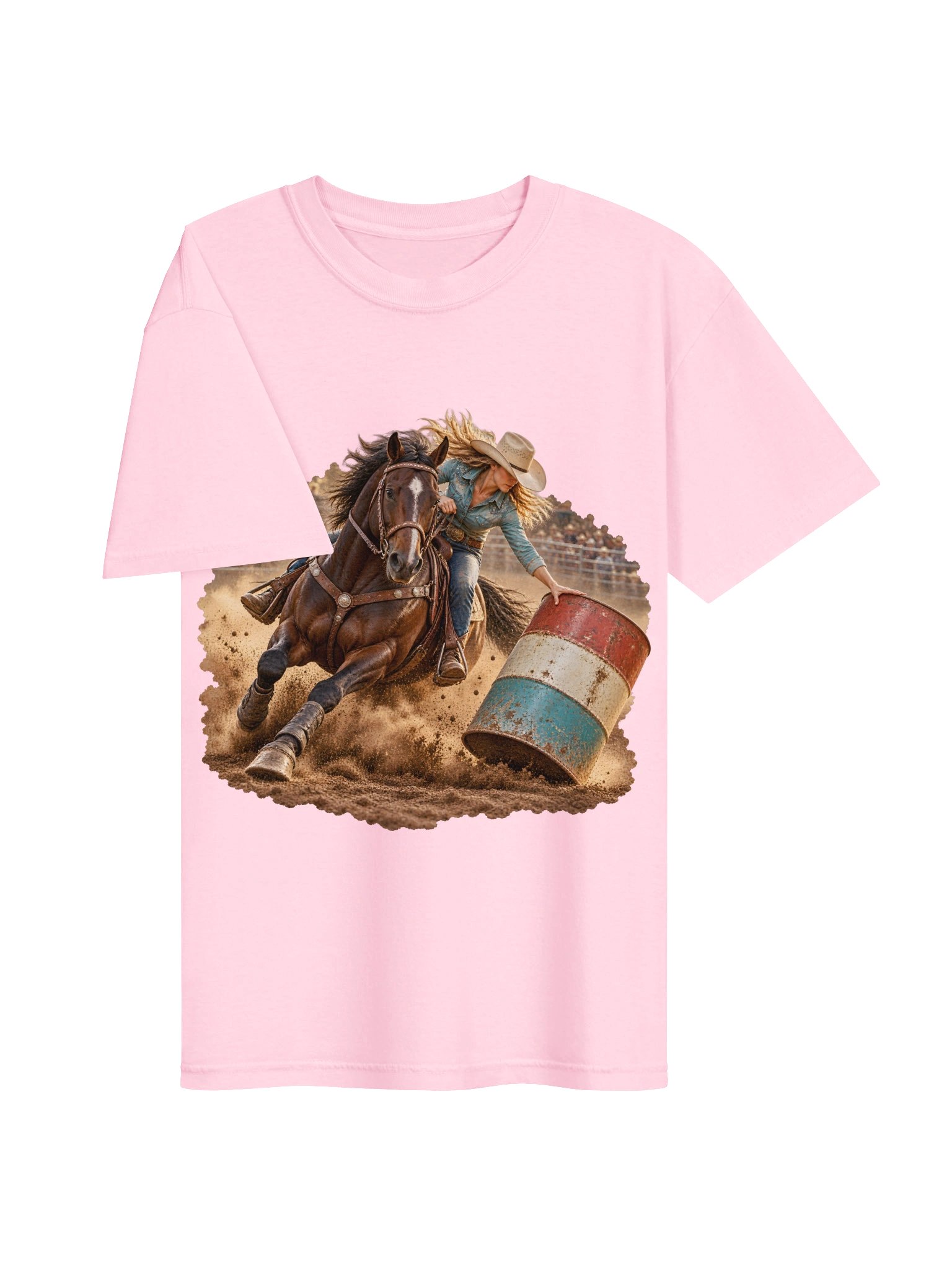 Barrel Racing Shirt — Save the Barrel Two-Sided Tee | Broken Cowgirl™ product image (5)