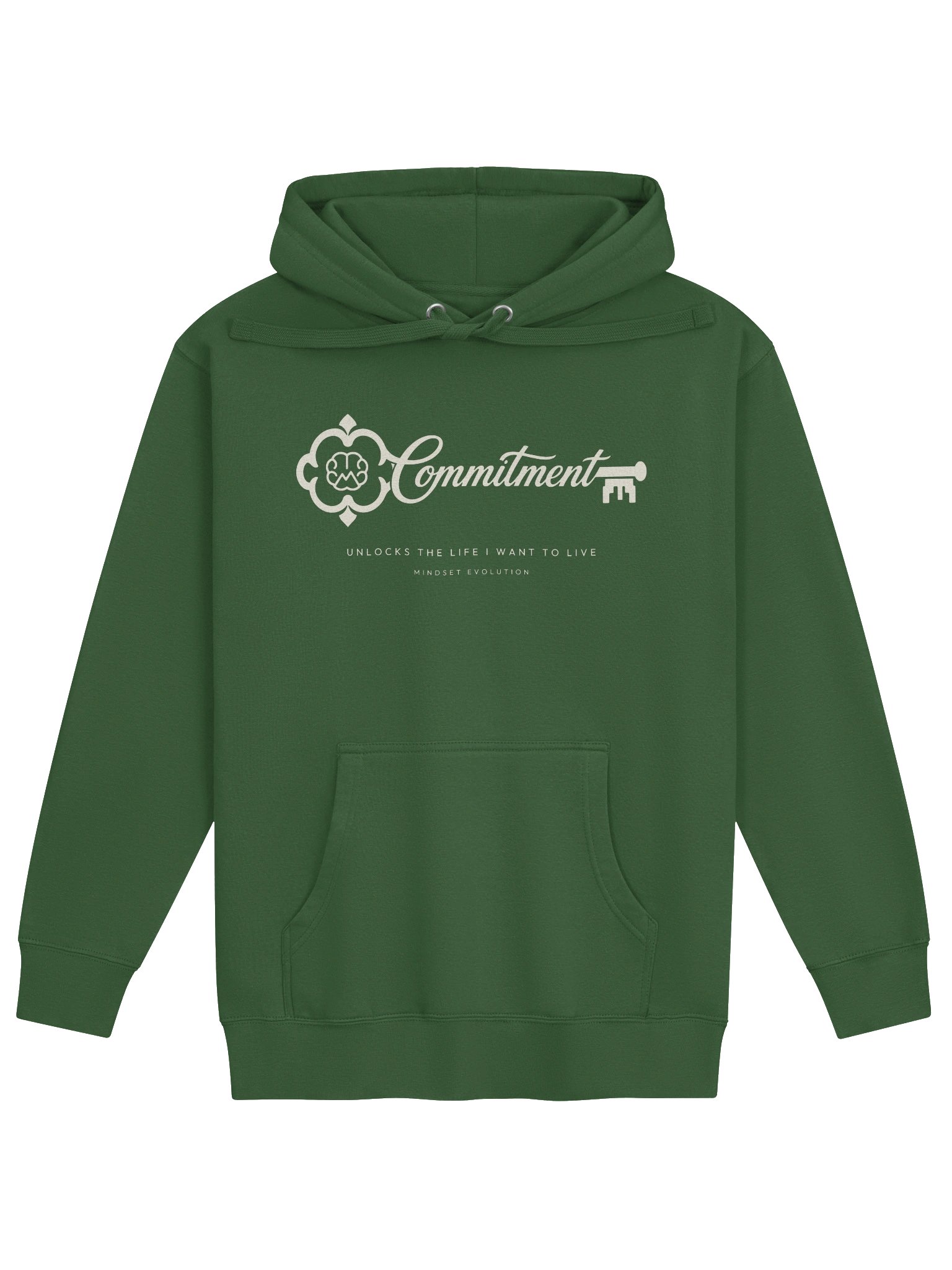 Mindset Evolution — The Commitment Hoodie (Forest Green) product image (1)