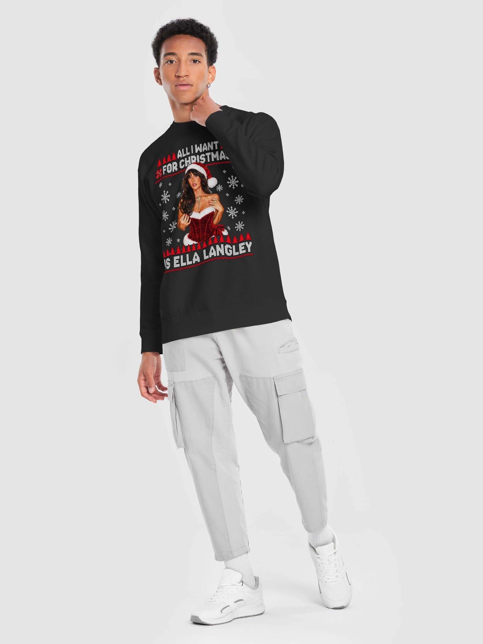 All I Want for Christmas Is Ella Langley™ Unisex Sweatshirt - Ugly Sweater Edition product image (7)