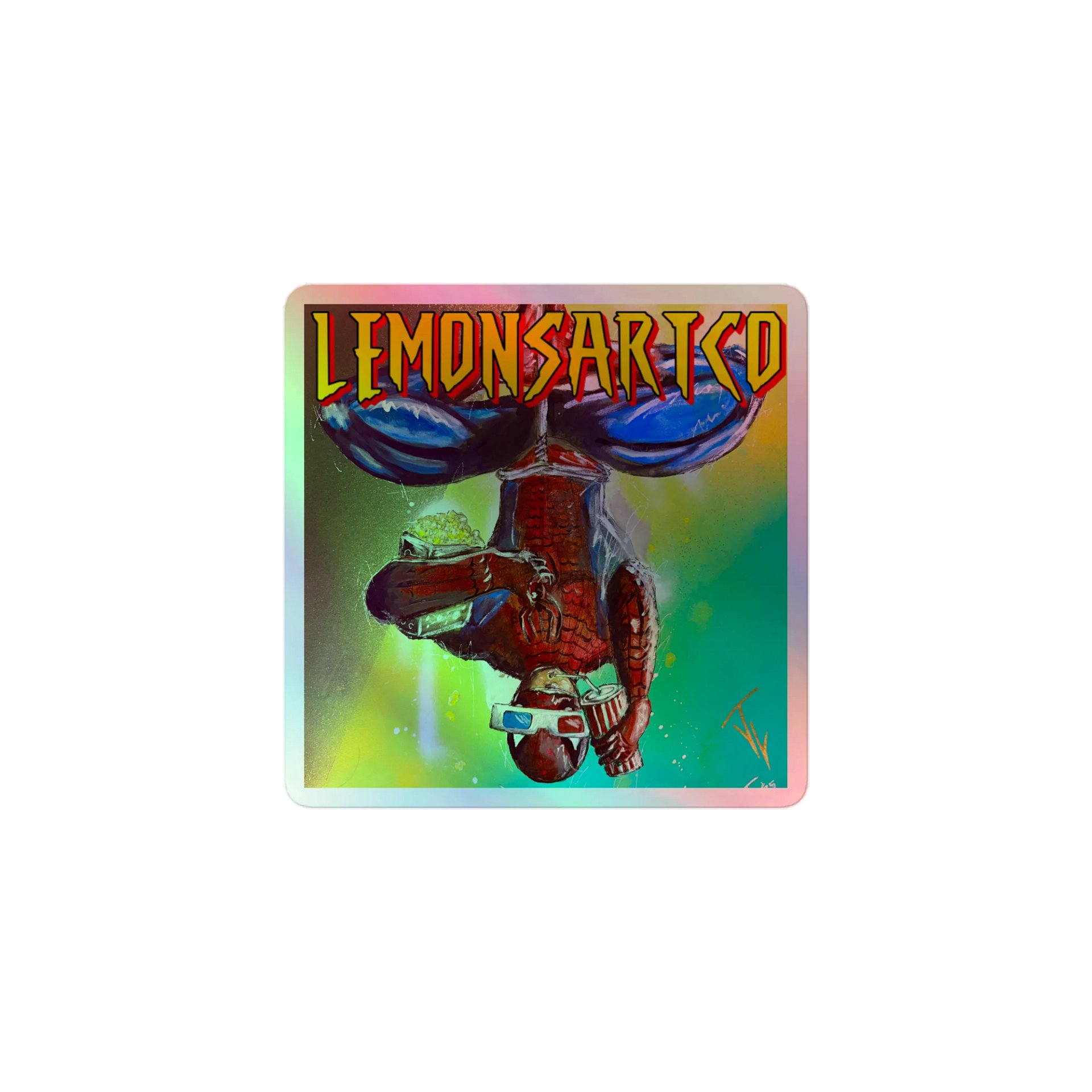 LemonsArtCo Holographic Spider Man Sticker Set product image (1)