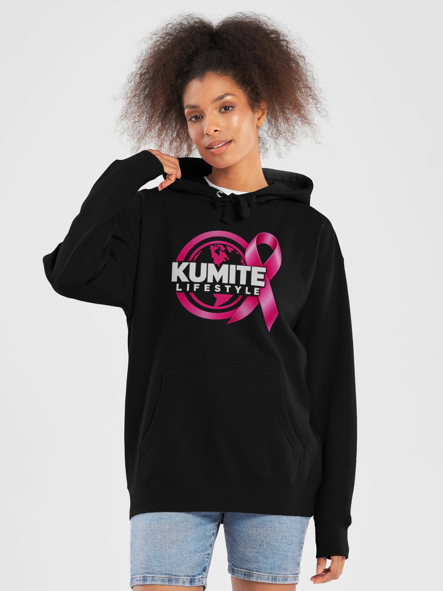 Kumite Lifestyle | Fight Together Breast Cancer Awareness Hoodie product image (5)