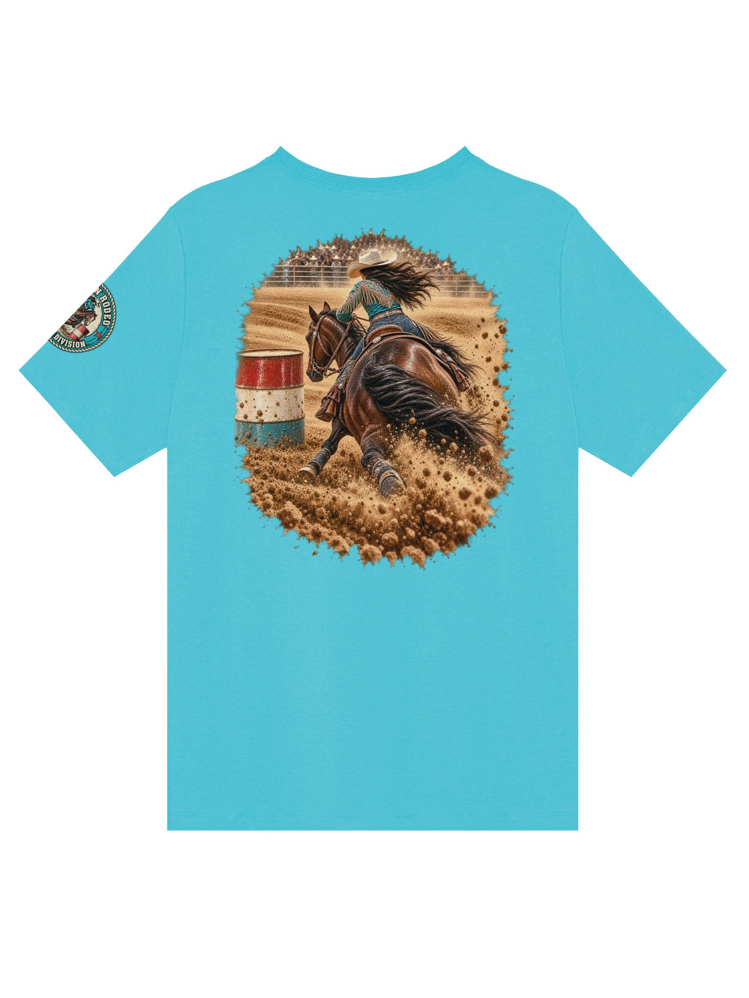 Turn & Burn Barrel Racing V-Neck T-Shirt | BROKEN RODEO™ product image (64)