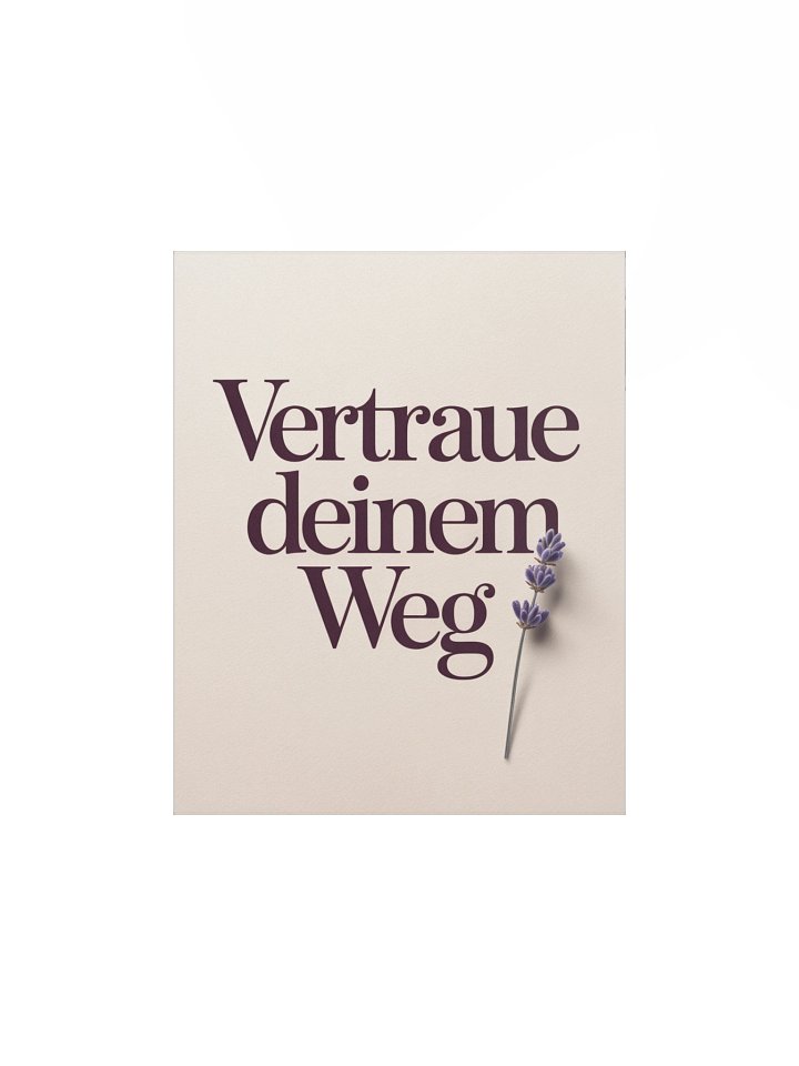 Calm Walls Print – Vertraue deinem Weg product image (1)