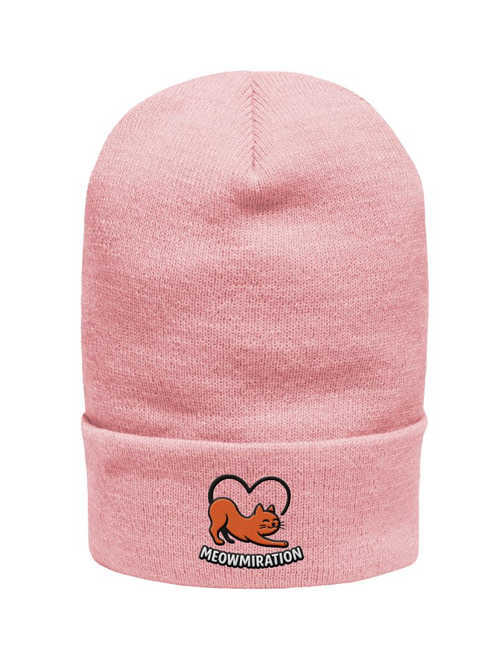 Meowmiration Cuffed Beanie product image (1)