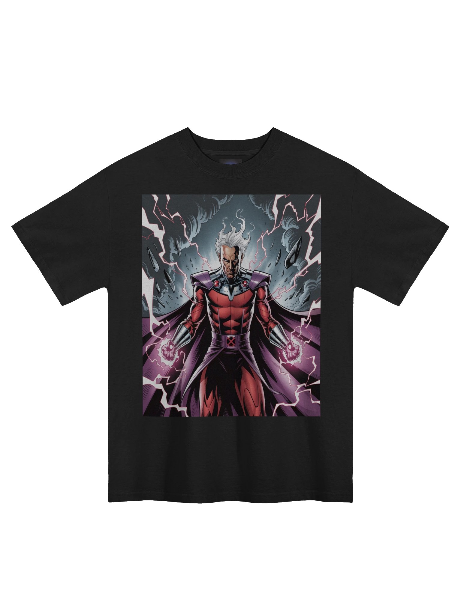 Magneto's Stormforged Fury – Premium Oversized Faded T-Shirt product image (3)