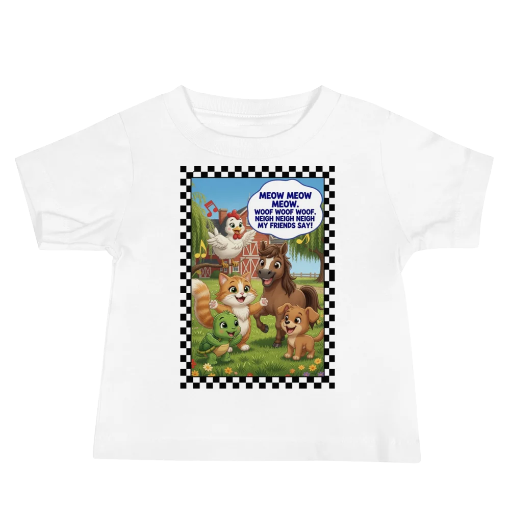 Farm Animal Cartoon Song Baby Tee product image (2)