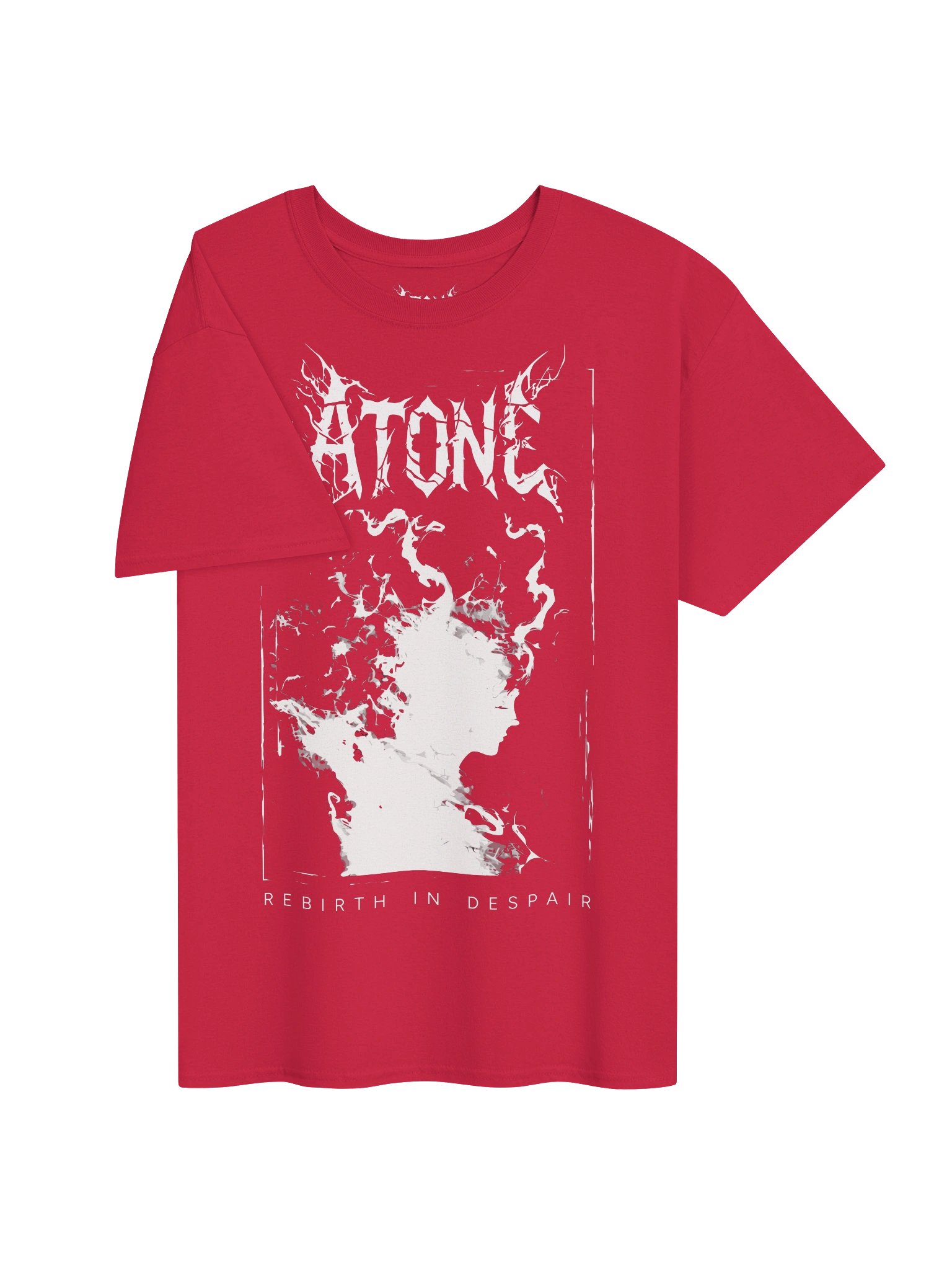 REBIRTH IN DESPAIR - Red & White T-Shirt product image (3)