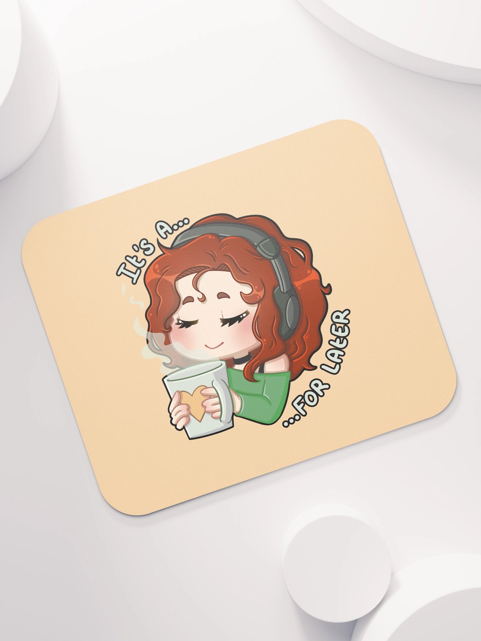 For Later mouse mat (yellow) product image (7)