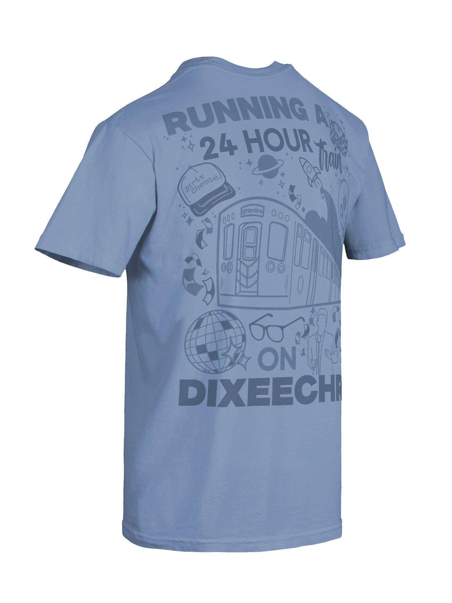 24hr Train Tee -Blue product image (6)