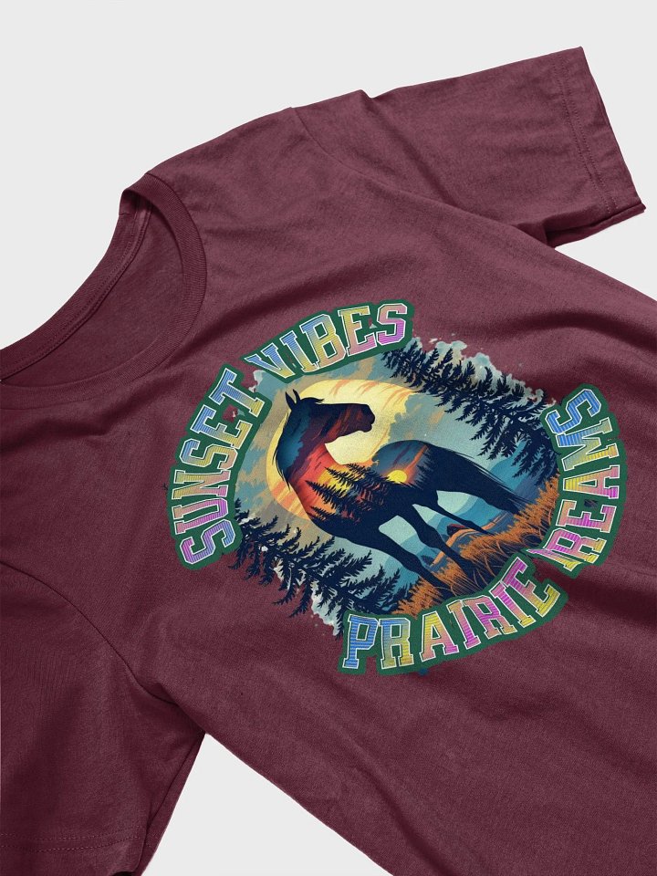 Sunset Vibes Prairie Dreams Horse Iconic T-Shirt product image (2)