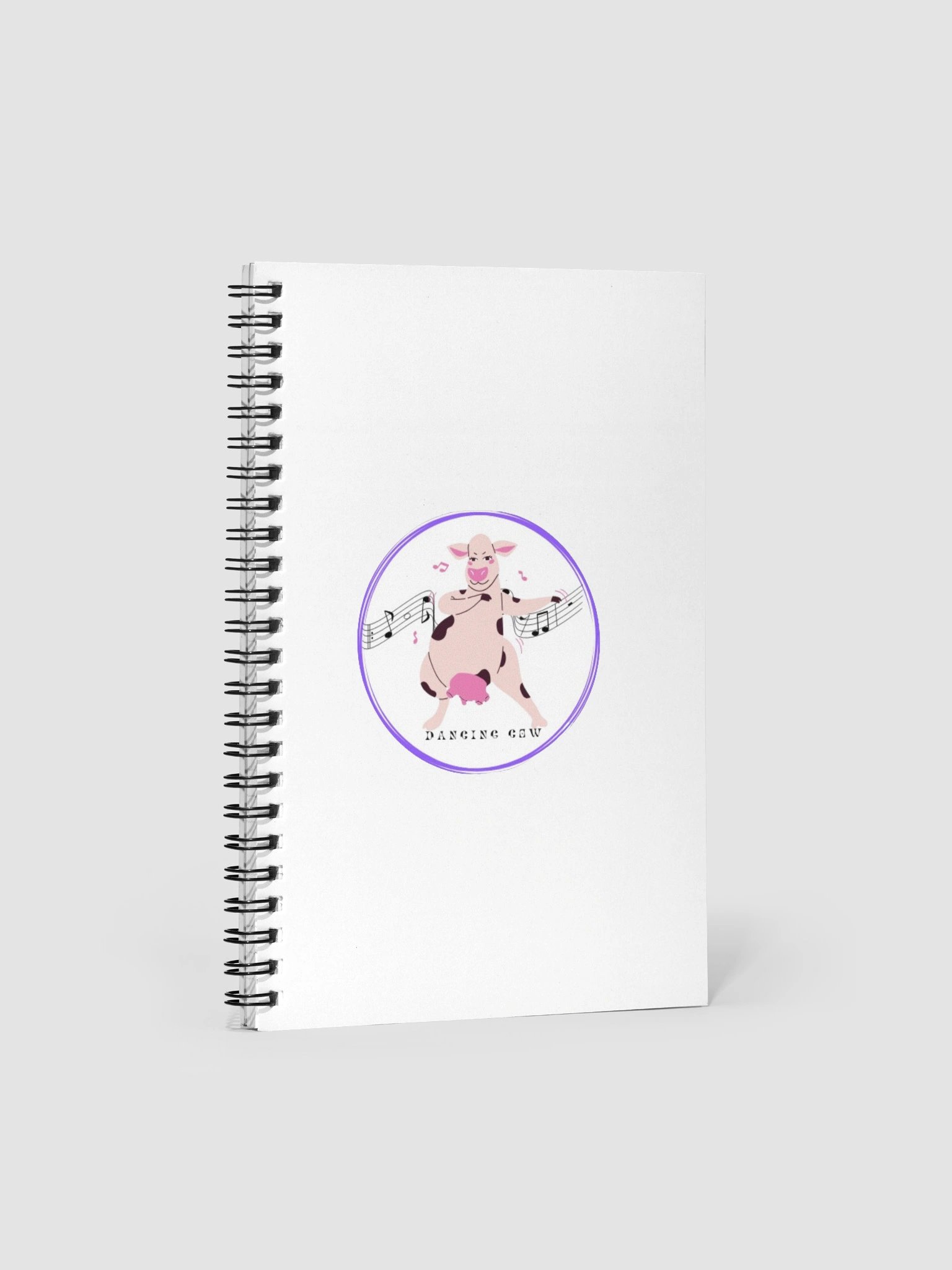 Dancing Cow Spiral Notebook product image (1)