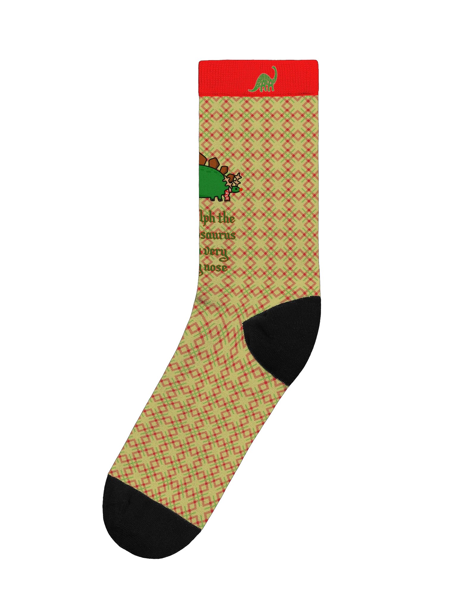 Rudolph The Stegosaurus Crew Socks product image (1)