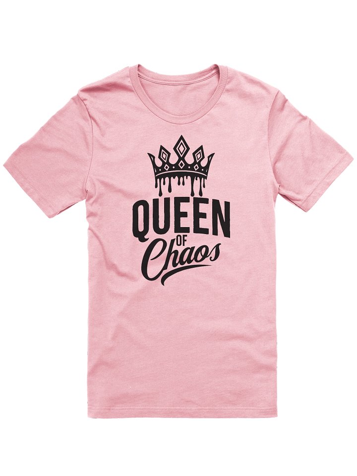 Queen of Chaos Tshirt - Black Text product image (1)