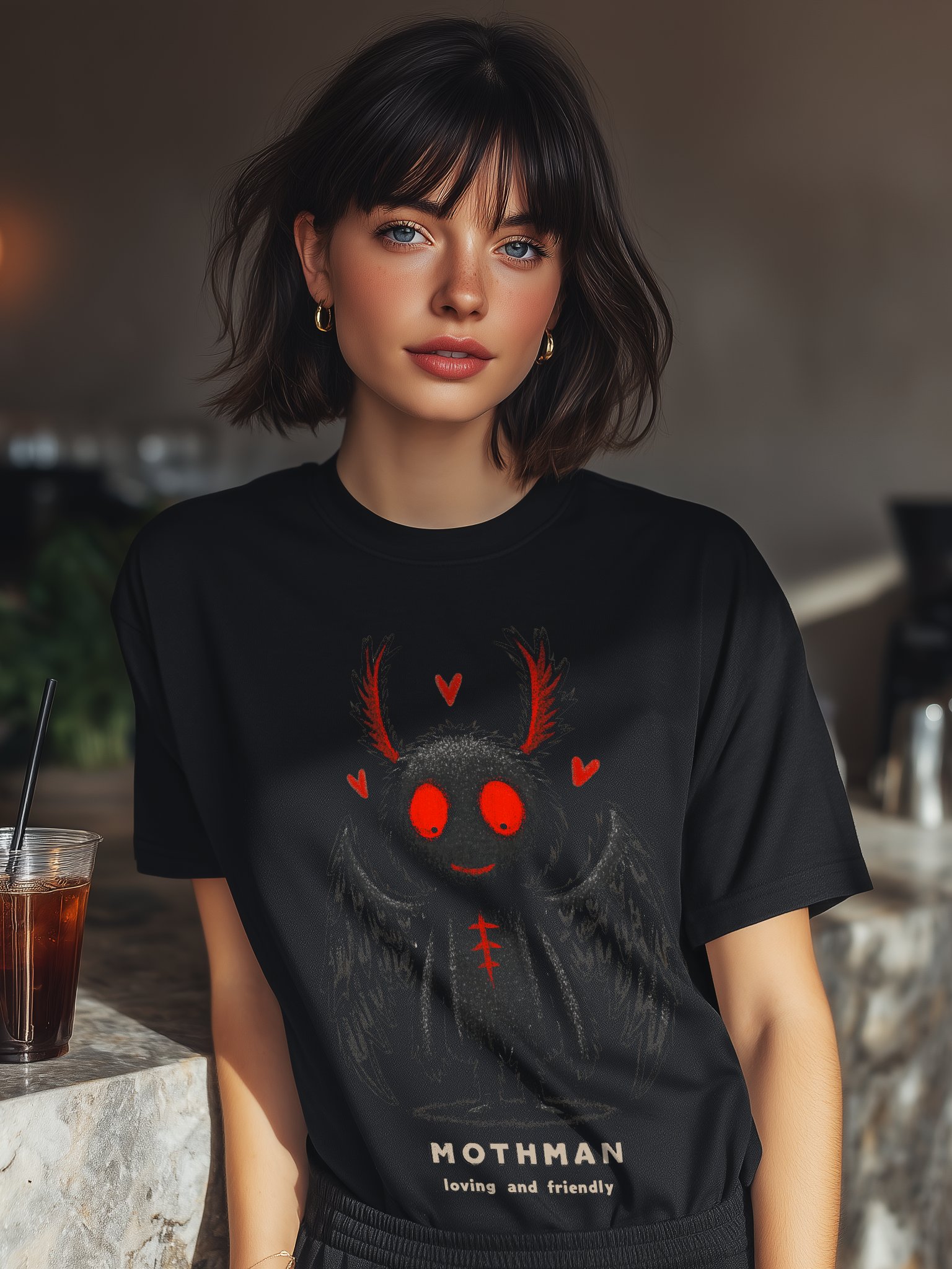 Mothman Shirt Cute Cryptid Tee product image (113)