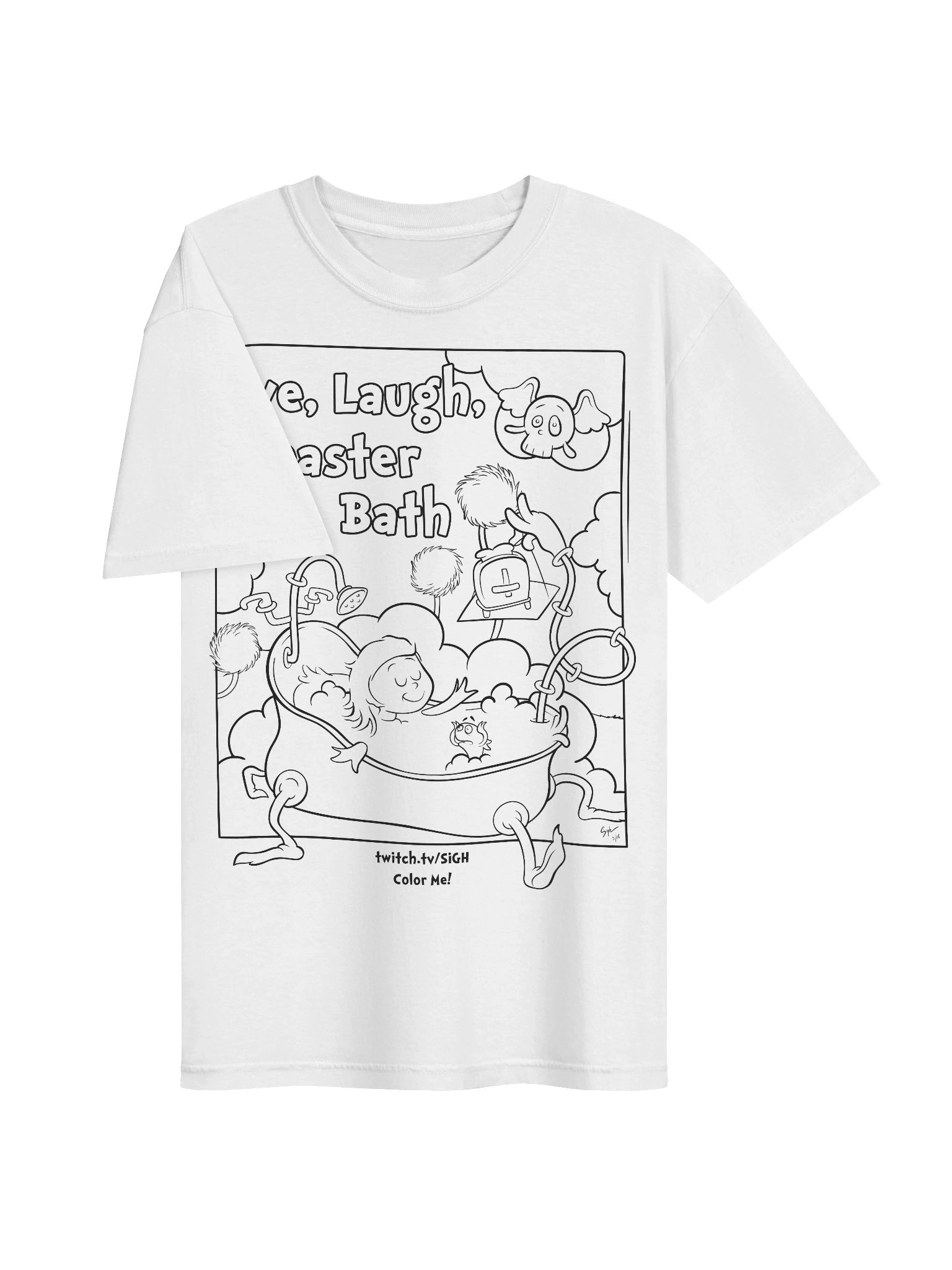 Live Laugh Toaster Bath ColorMe Tee product image (3)