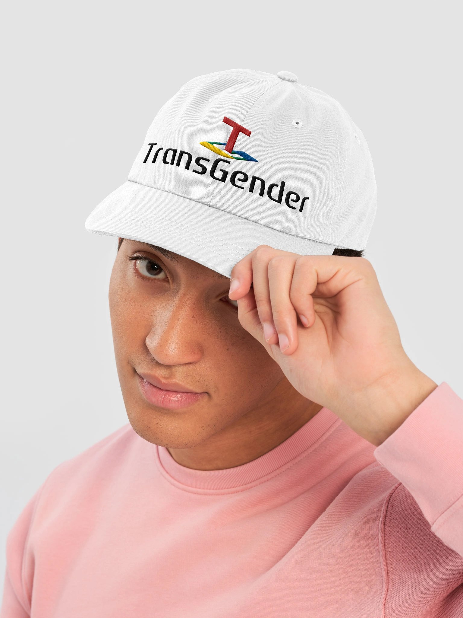 TransGender PS Hat (Black Text) product image (37)