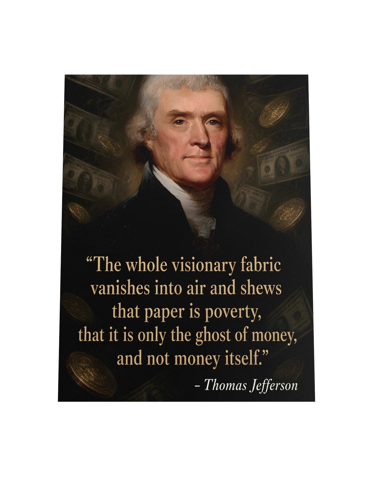 Jefferson Paper is Poverty Poster product image (18)