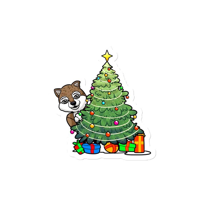 Gabriel the Wolf-Dog-Hybrid Christmas Tree Magnet product image (2)