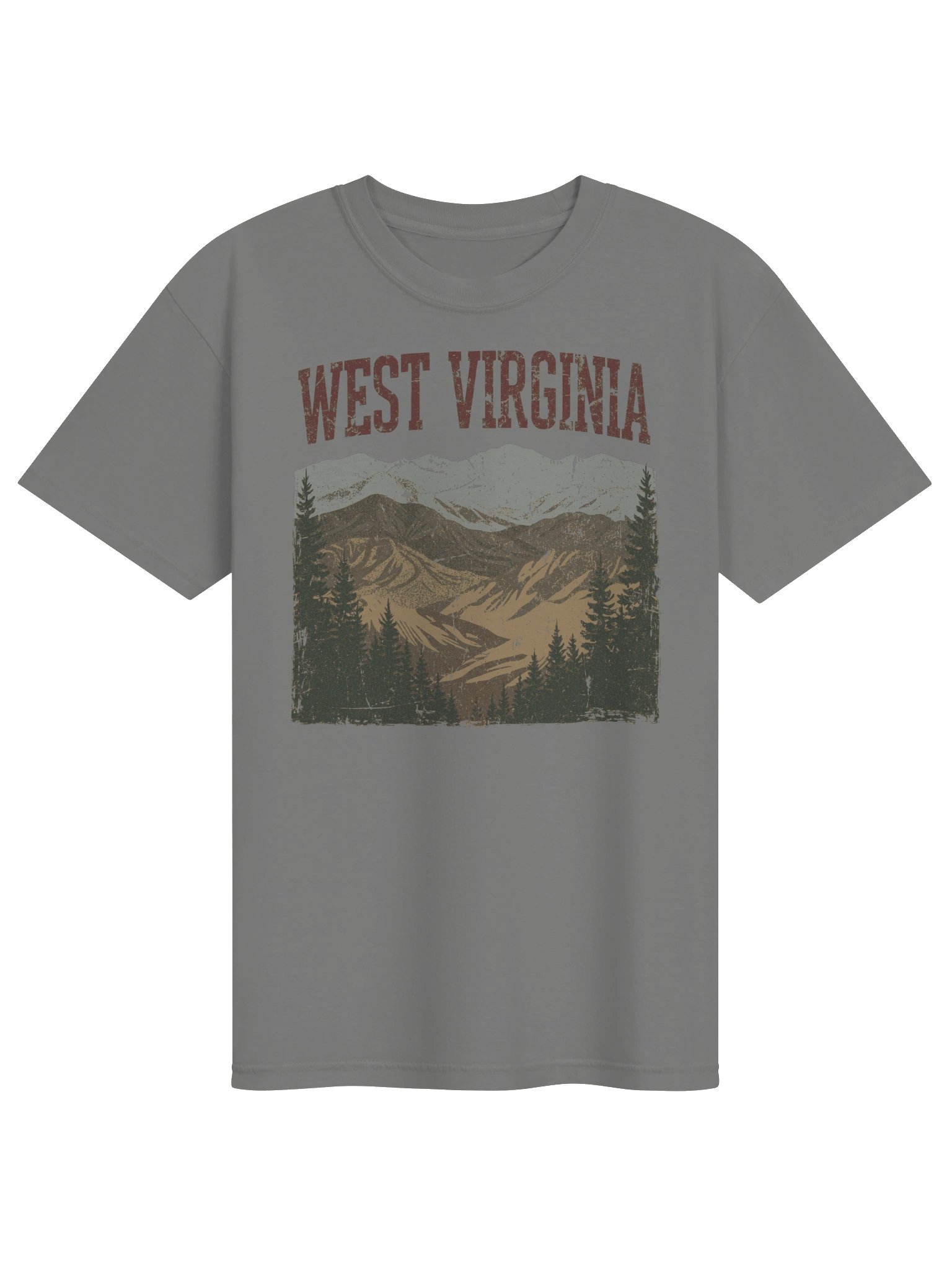 West Virginia Mountain T-Shirt | Vintage Appalachian State Pride Tee product image (3)