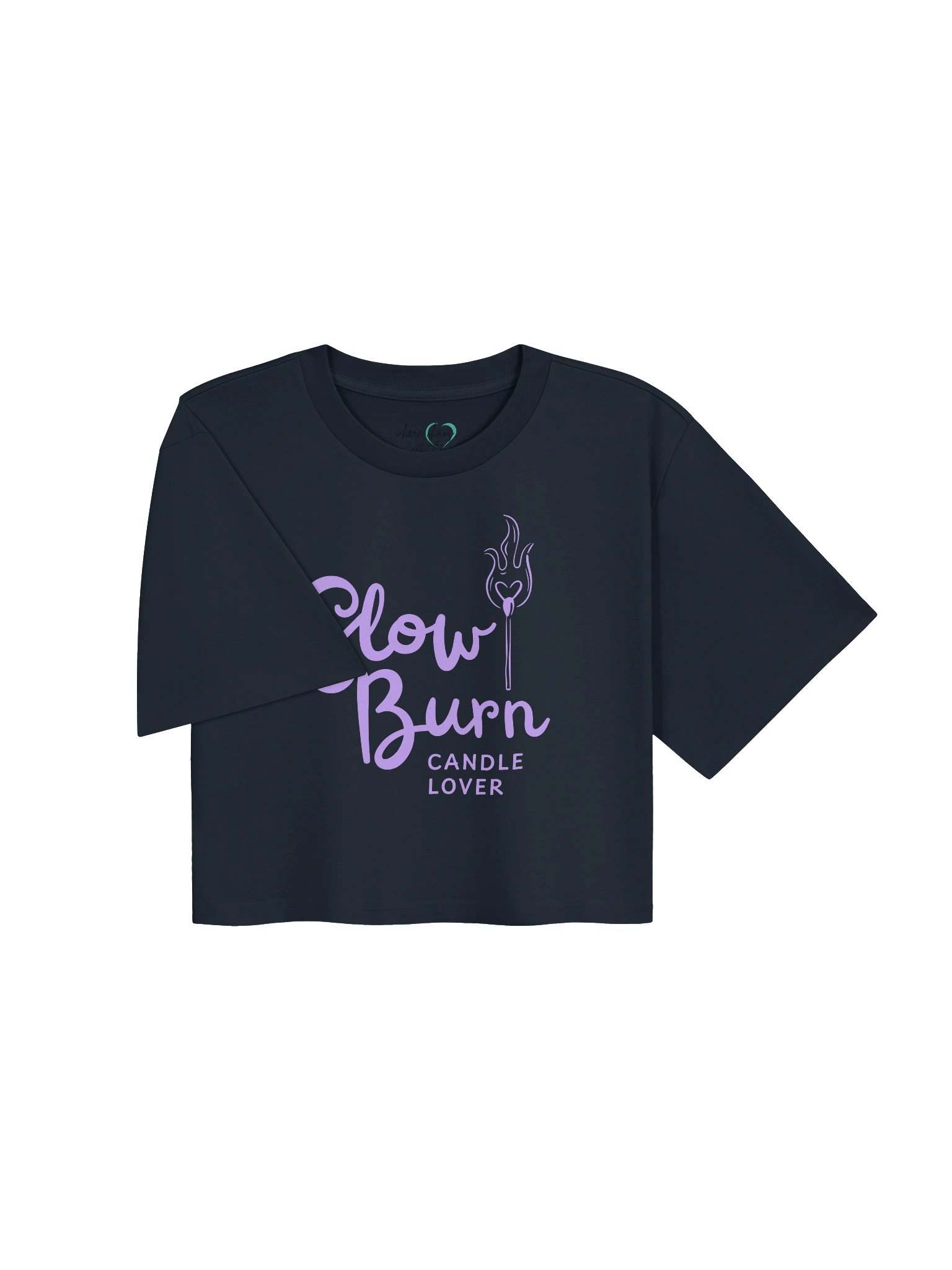 Slow Burn Candle Lover | Purple Flame Crop product image (2)