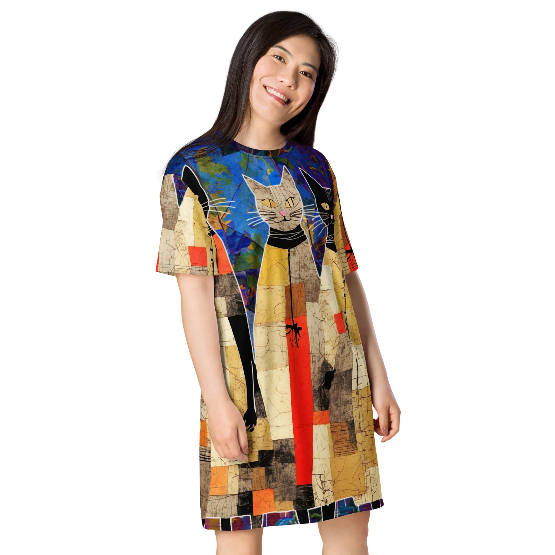 Cat Distribution Society T-Shirt Dress product image (4)