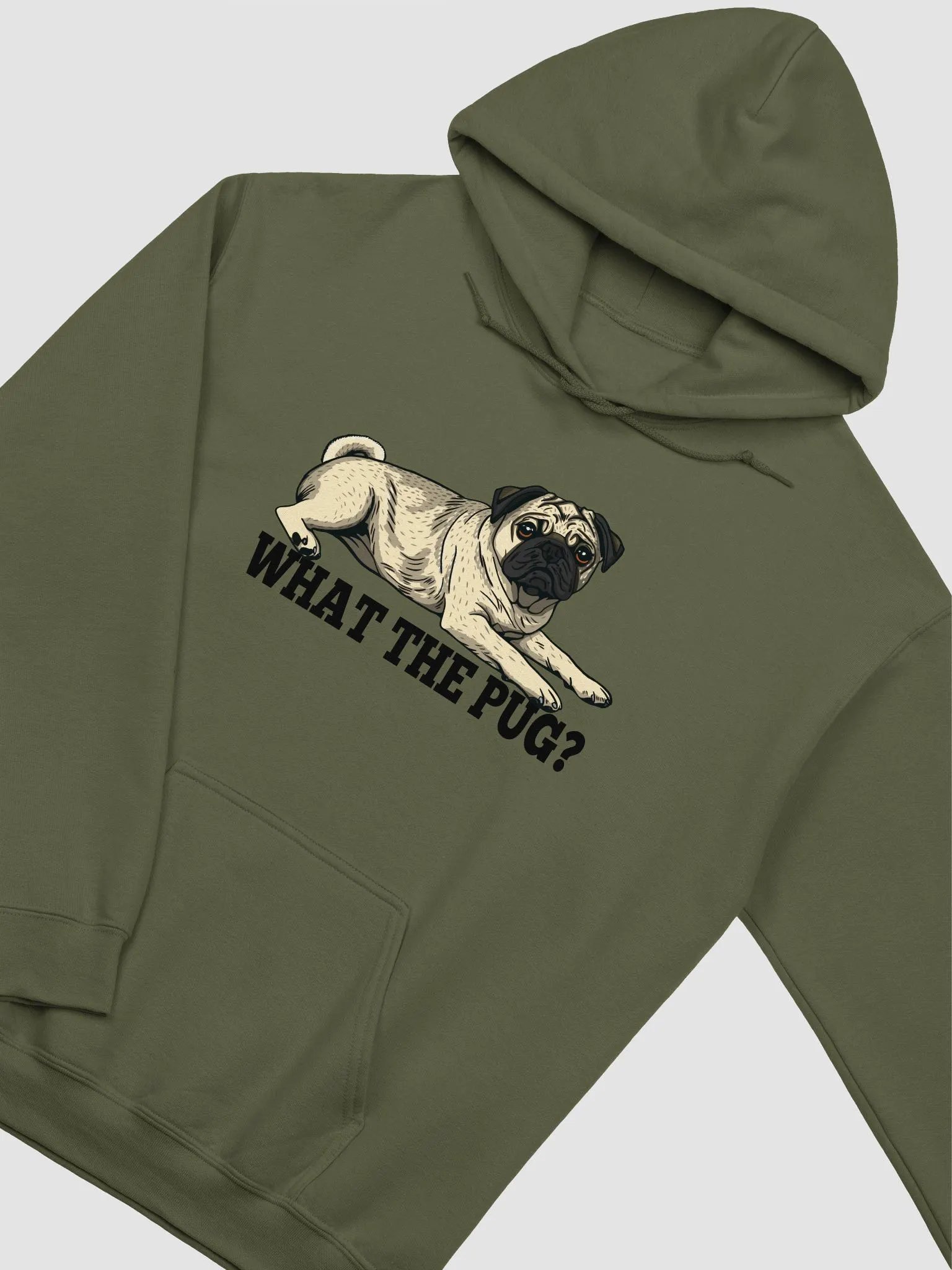 What the Pug Hooded Sweatshirt of a Pug | Funny Hoodie for Pug Paw-rents product image (5)