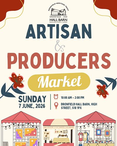A medieval barn, 40 makers, and someone selling gin before noon 🍞

Dronfield Hall Barn market is the kind of Sunday outing th...
