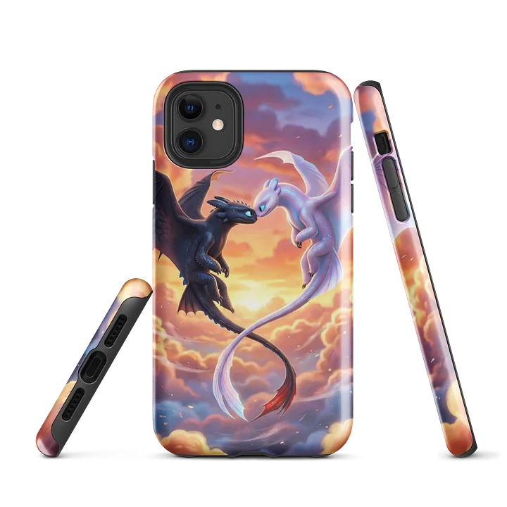 Twin Dragons Sunset iPhone Tough Case product image (1)