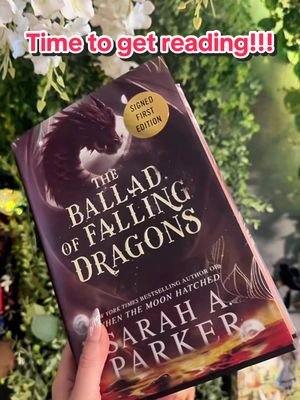 It is officially time to start reading A Ballad of Falling Dragons. We did the reread and recap of When the Moon Hatched and we will be doing a deep dive of book two. Who else is reading this amazing fantasy by Sarah A Parker? #theballadoffallingdragons #whenthemoonhatched #currentread #fantasybooks #dragonbooks 