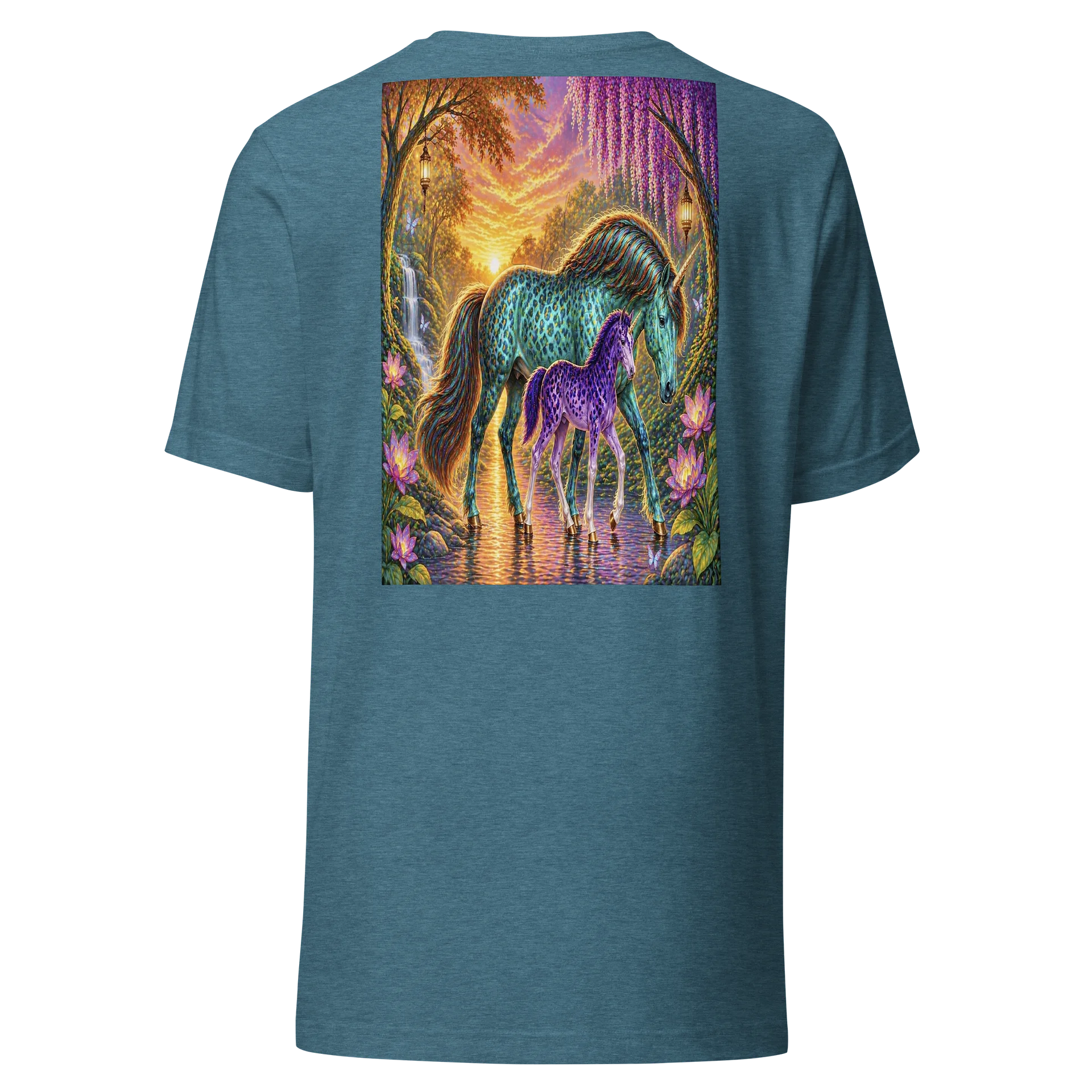 Teal Leopard Print Unicorns product image (5)