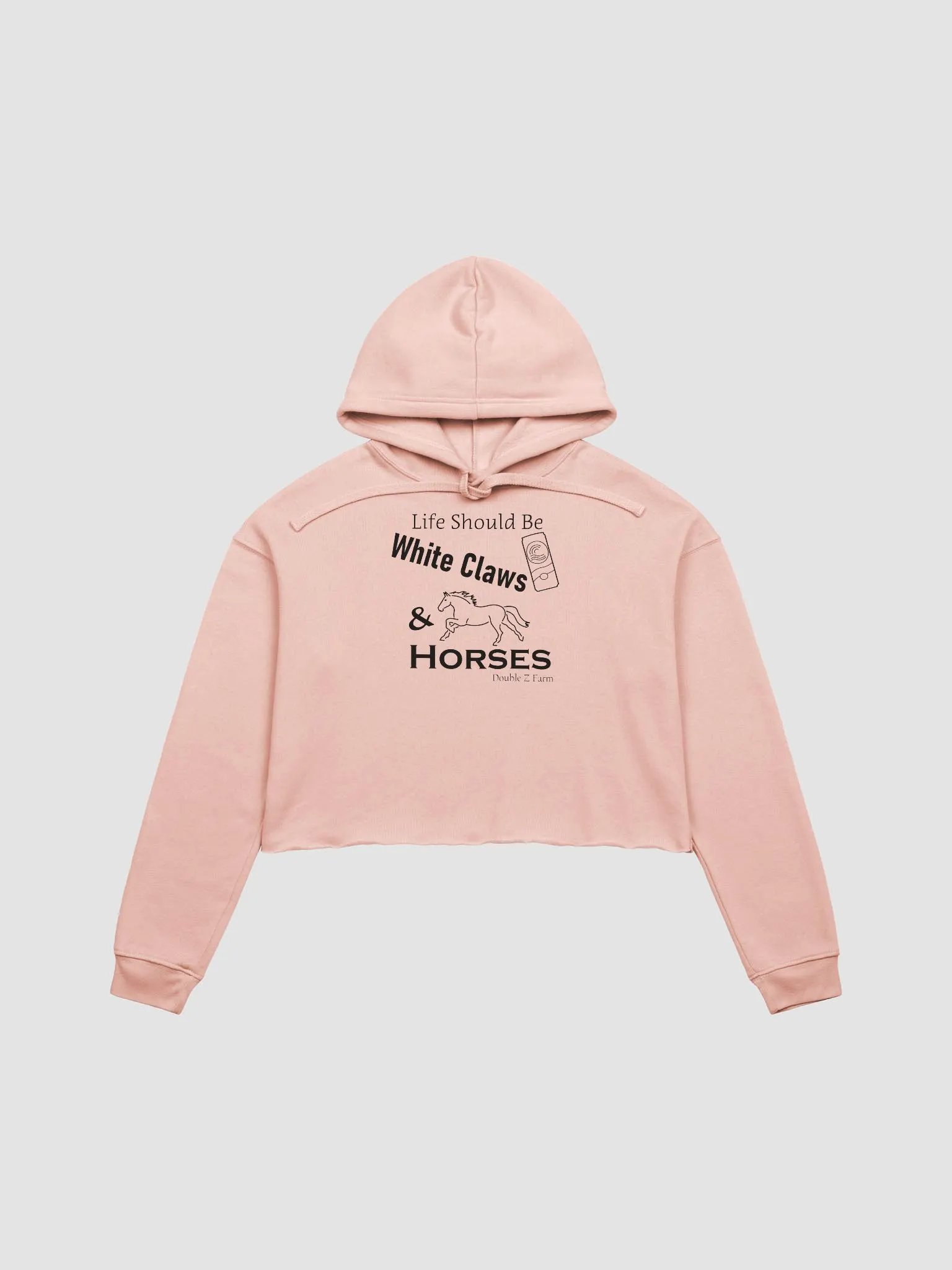 White Claws and Horses Cropped Hoodie product image (1)