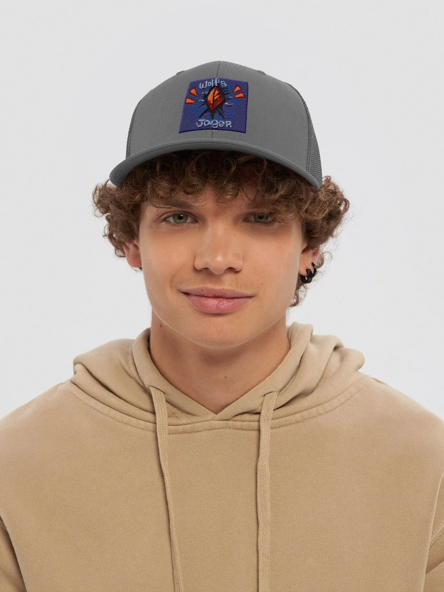 Orignal WolfsJäger Pixel Art Trucker Hat product image (5)