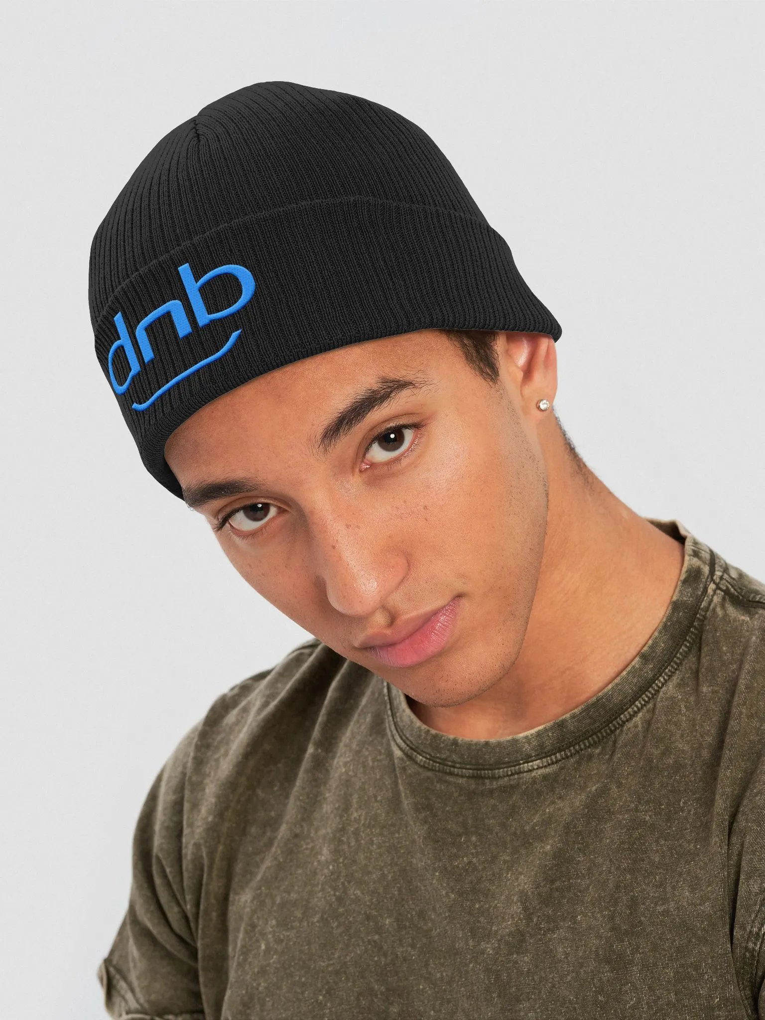 Blue dnb Smile Organic Beanie product image (3)