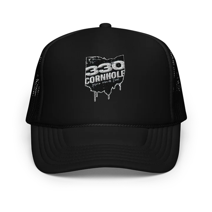 Otto 330 Cornhole Puff Logo Foam Trucker Hat product image (1)
