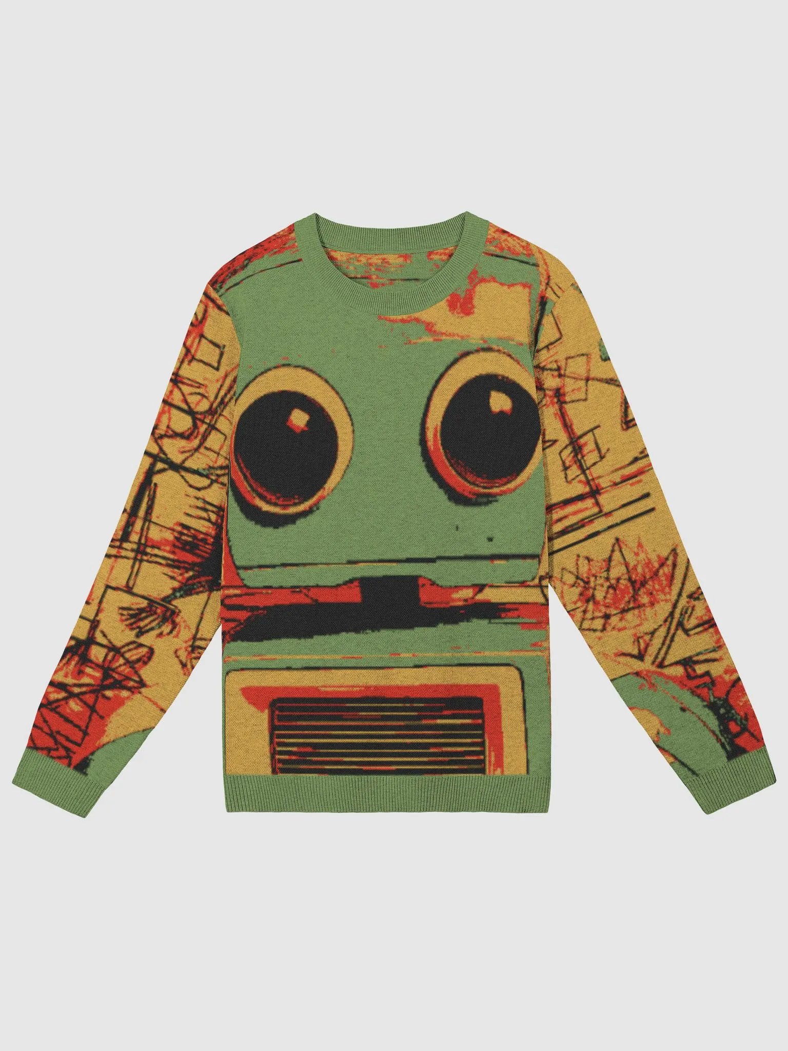 St®èétwise Rasta Bot Crewneck Sweater product image (2)
