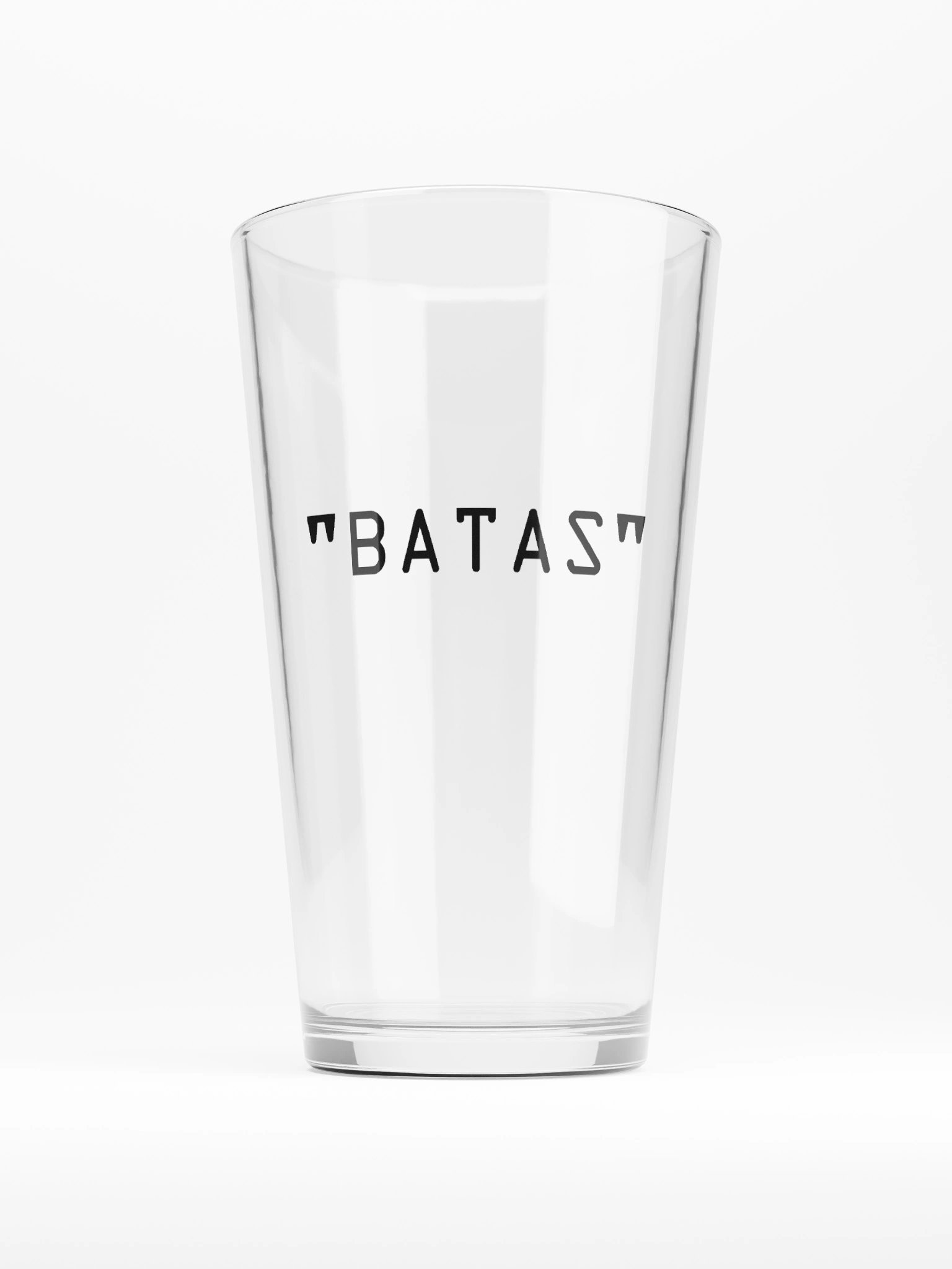 "BATAS" | Clear Tall Glass product image (1)