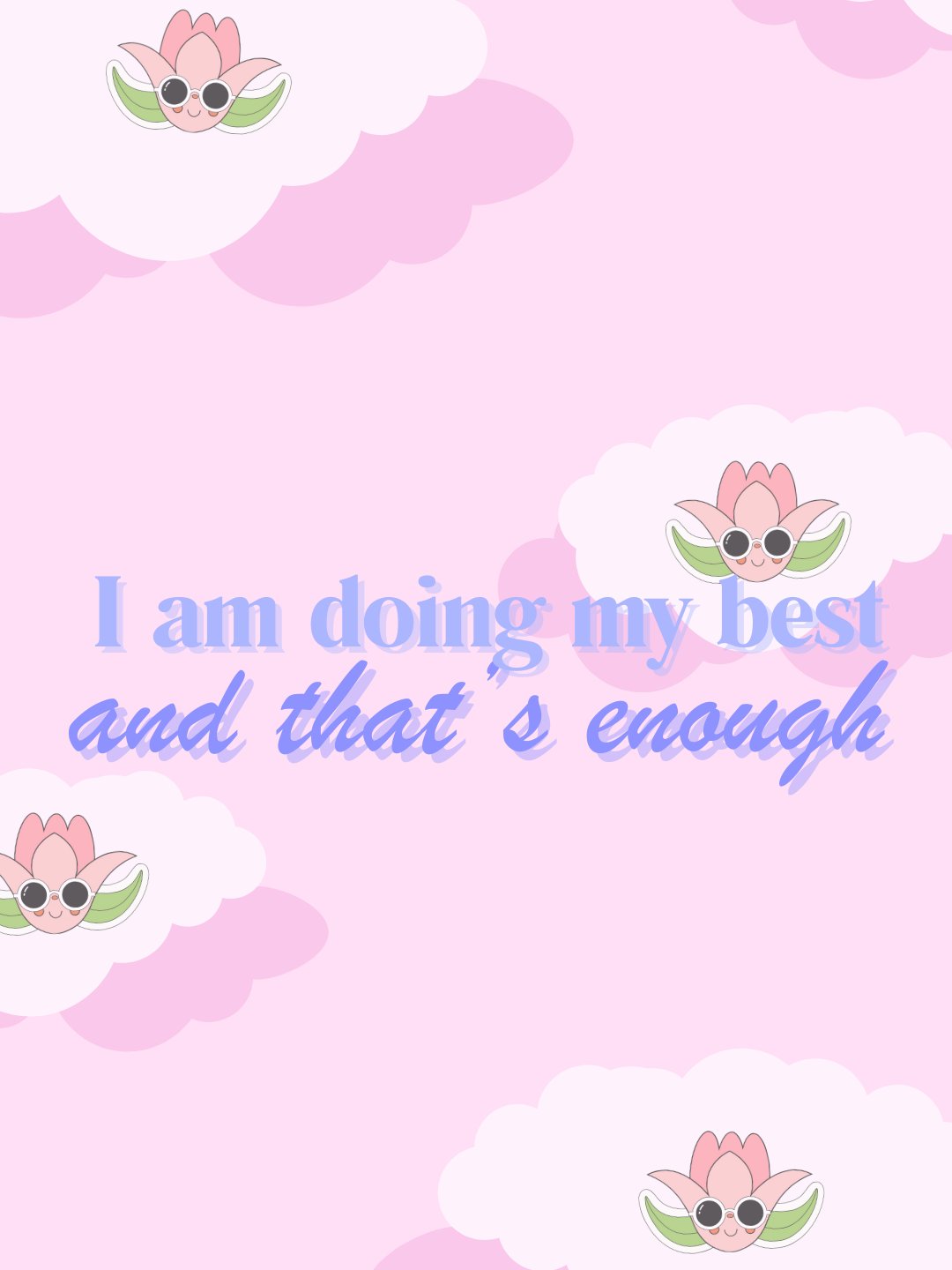 affirmation wallpaper (clouds) product image (1)