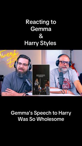 Such an amazing speech. @annetwist has raised two beautiful children. @harrystyles @gemmastyles #twerkethic #reaction #harrys...
