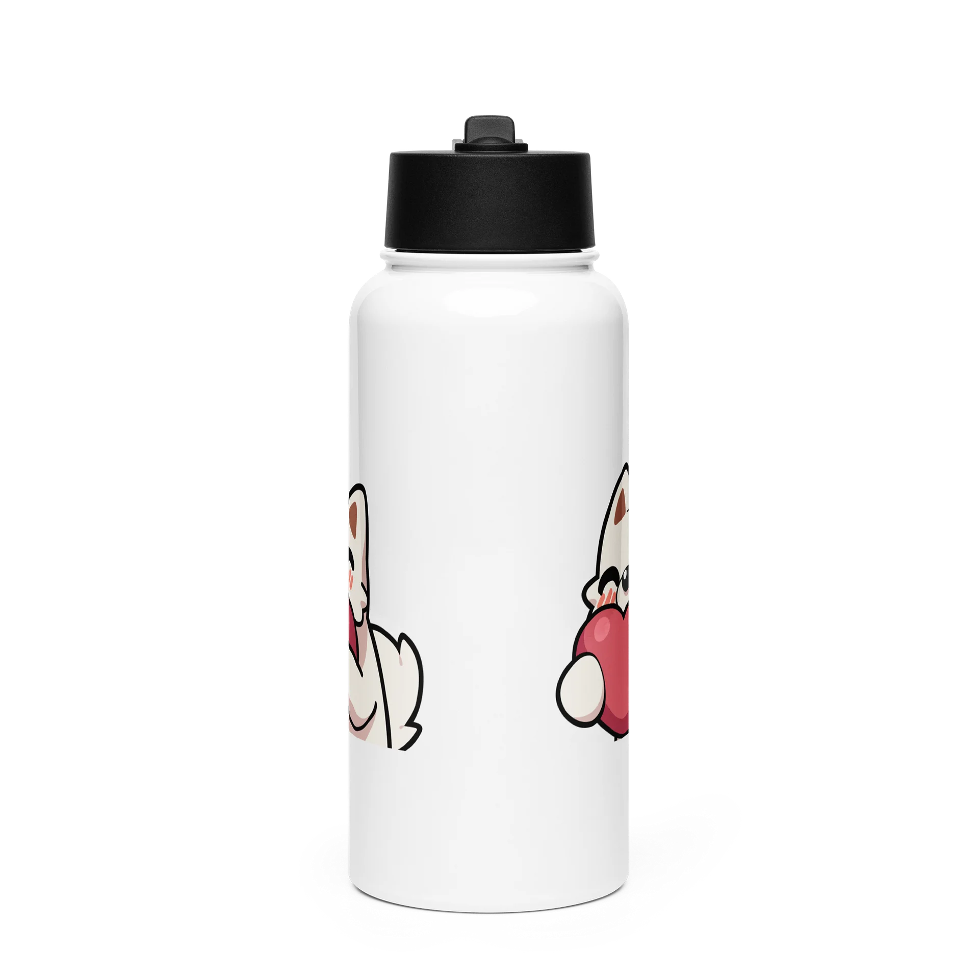 Love Stainless Steel Water Bottle with a Straw product image (2)
