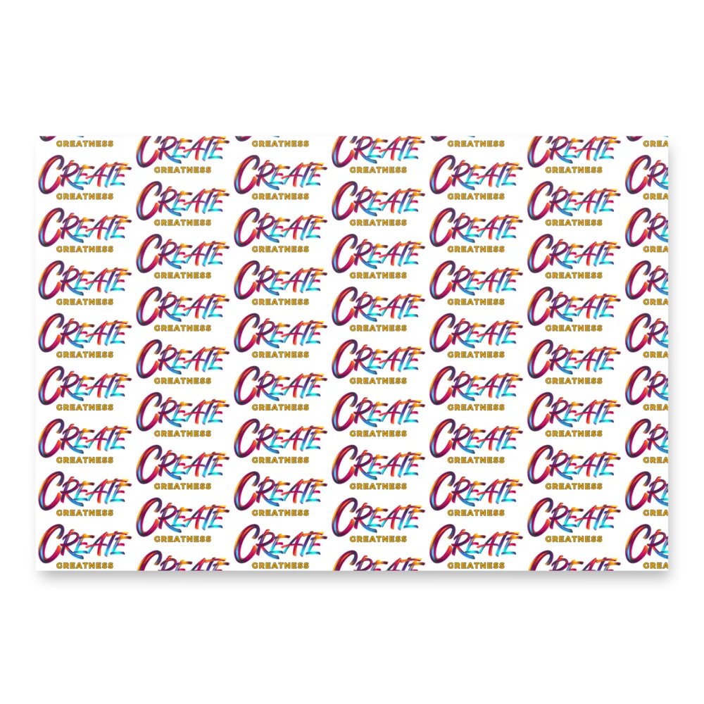 Create Greatness Wrapping Paper Set product image (2)