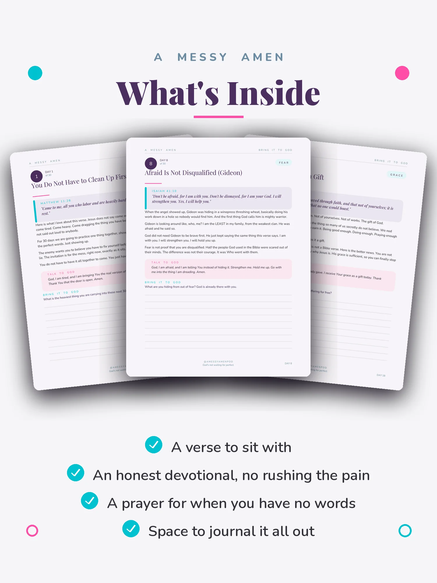 Bring It to God: 30 Days of Honest Prayer in the Mess product image (2)