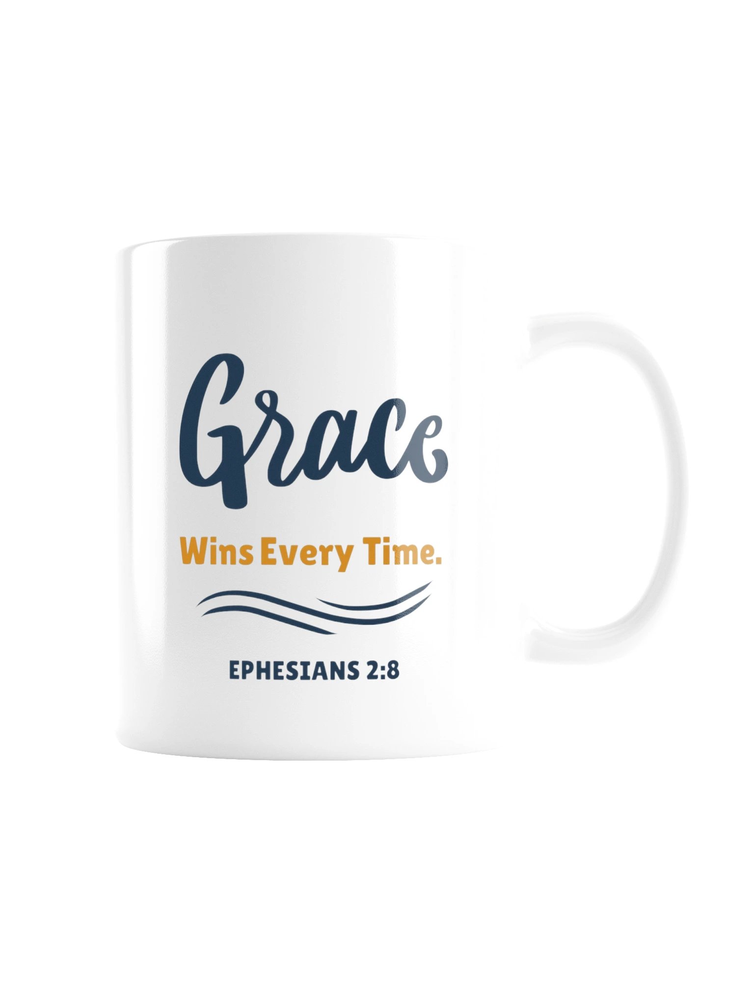 Grace Wins — Brush Lettering Mug product image (3)