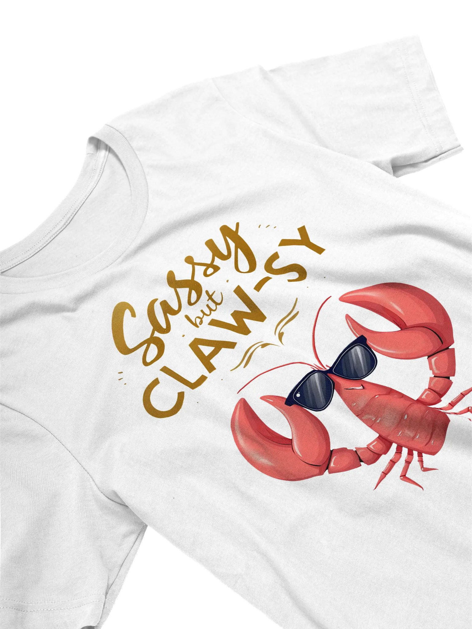 Sassy but Claw-sy | Trendy Chic Lobster Women’s T-Shirt product image (3)