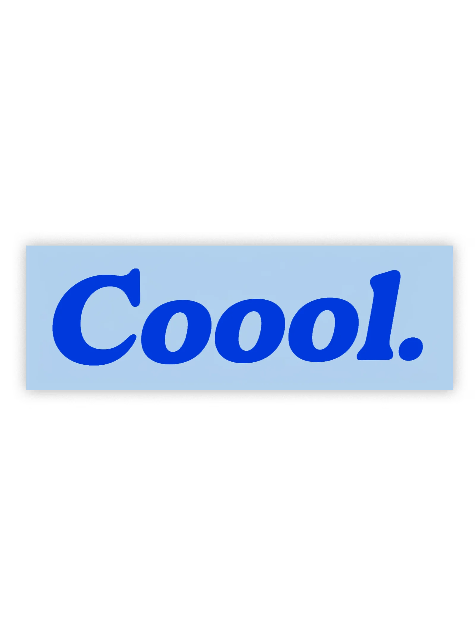 Coool. Decal - 6" Blue product image (1)