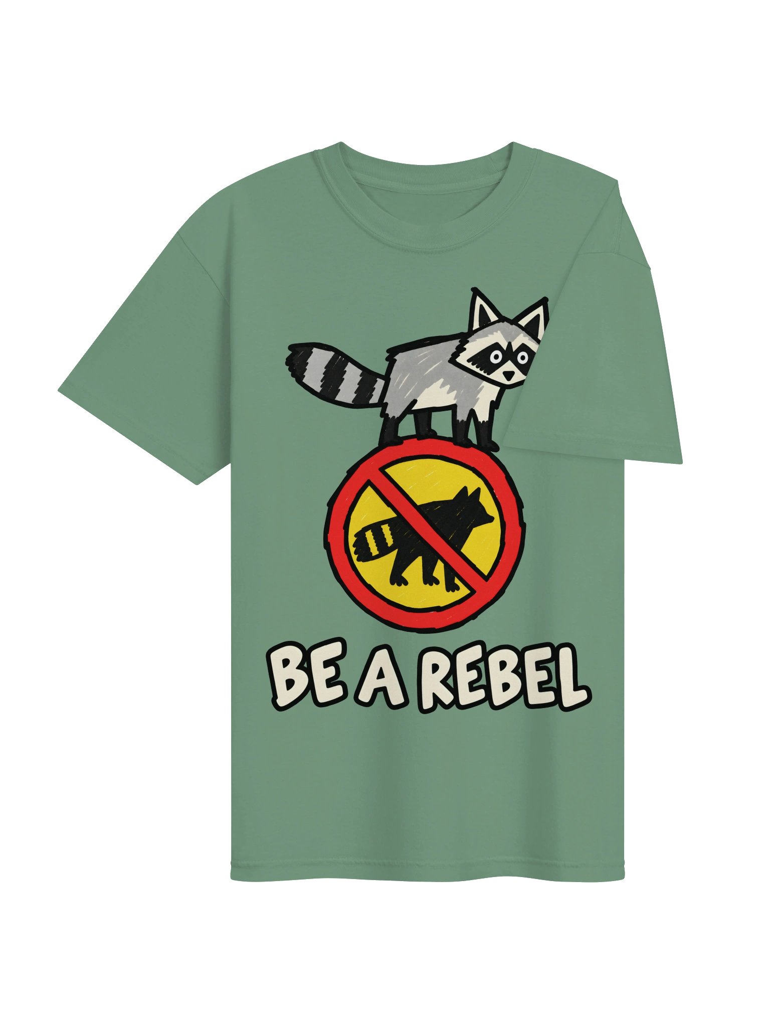 Be a Rebel Raccoon Heavyweight Graphic Tee product image (4)