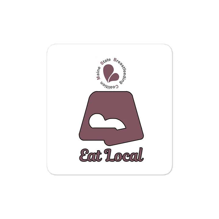 Eat Local MSBC 3"x4" Maroon Sticker product image (1)
