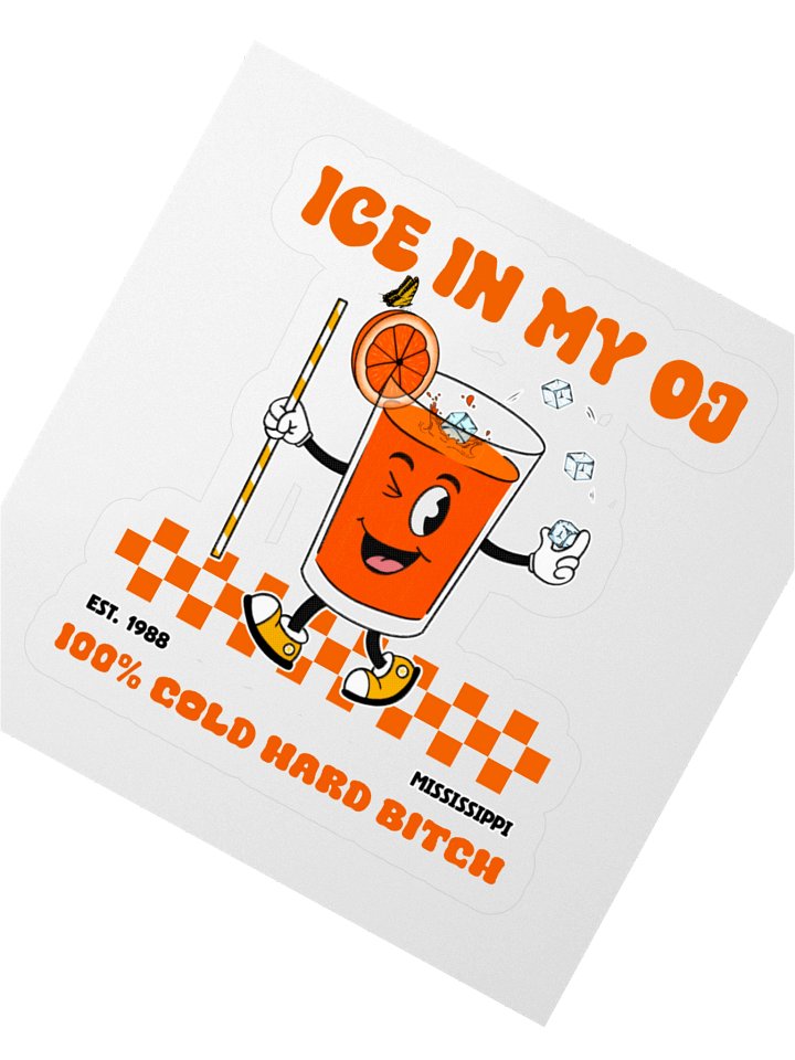 Ice in my OJ Sticker product image (5)
