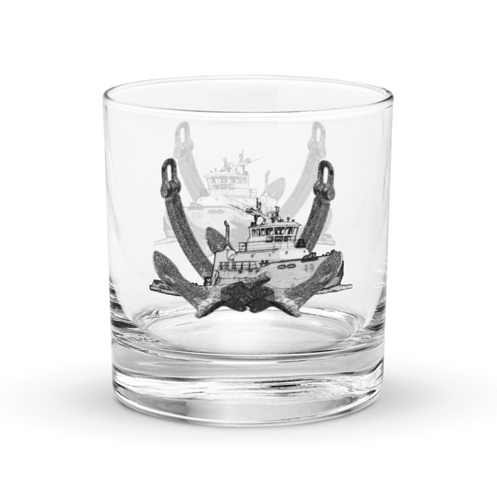 Twin Anchor Titan tug Rocks Glass 10.5oz product image (1)