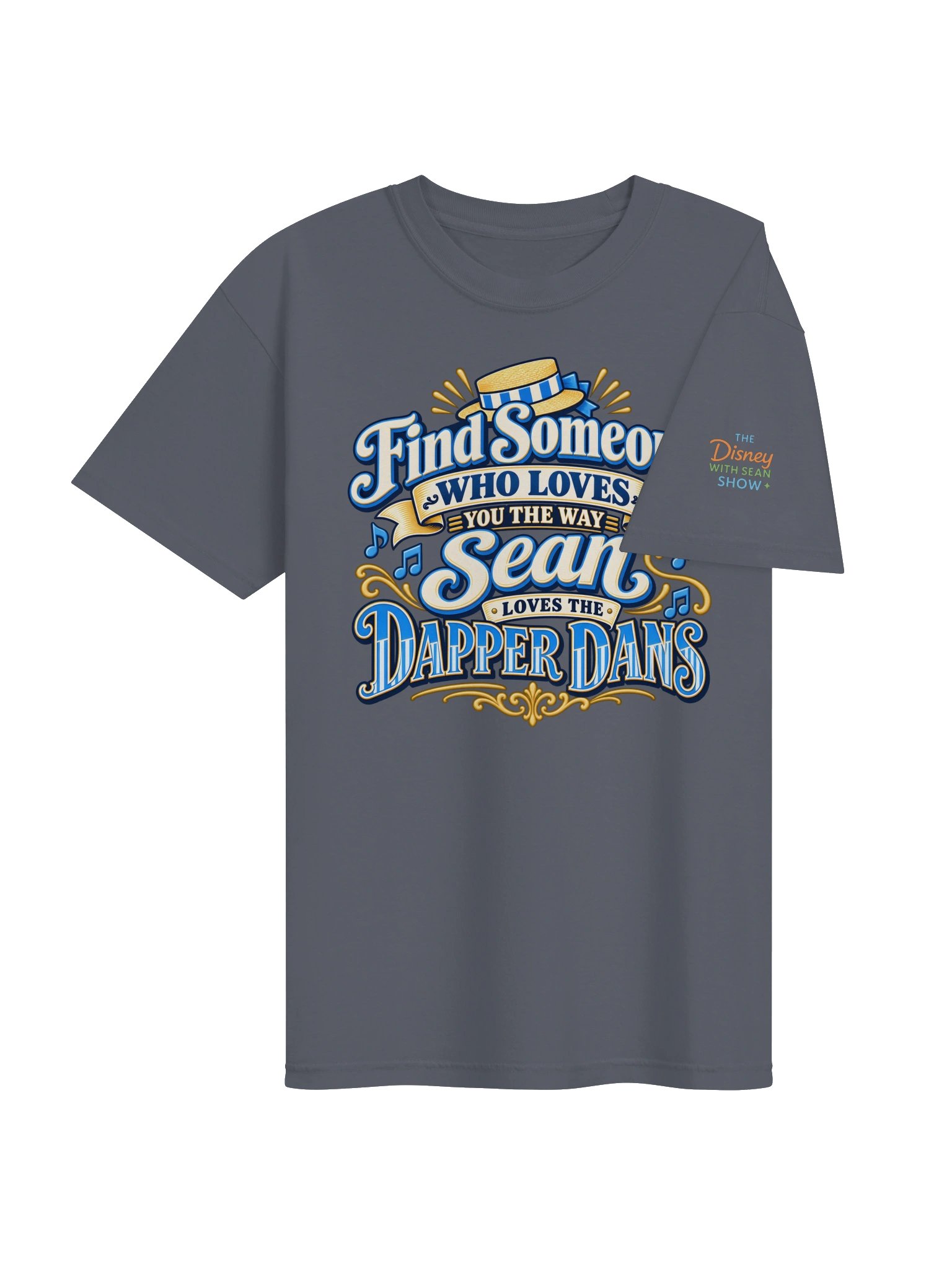 Find Someone Who Loves You the Way Sean Loves the Dapper Dans | Blue Relaxed Fit Tee | TDWSS product image (24)